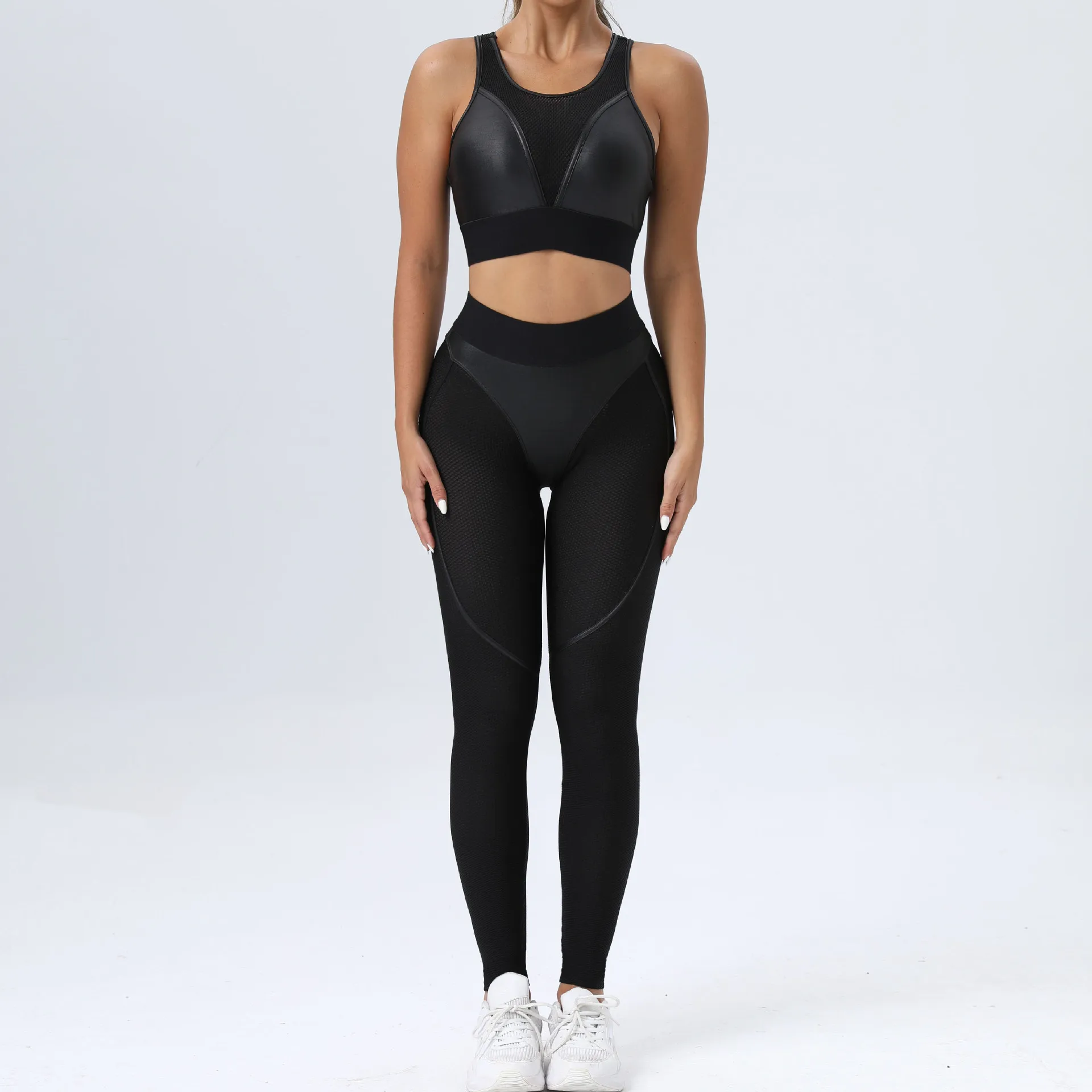 Leggins Woman Gym Push Up Sexy Woman Clothing Mesh Transparent Thong Female Legging Yoga Workout Women Pants High Waist Tights