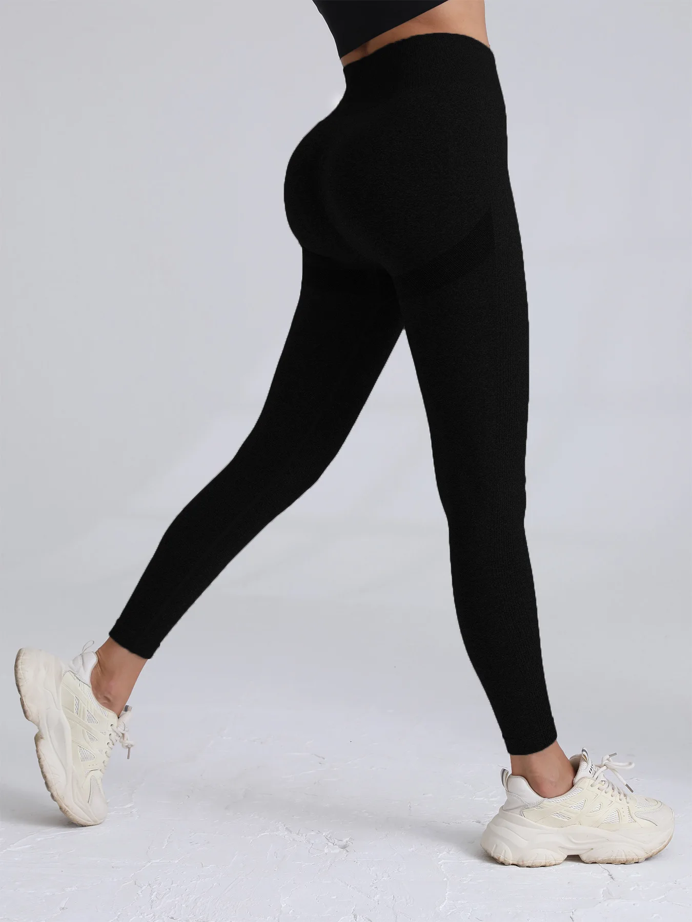 High Waist Yoga Pants Women Seamless Slim Leggings High Elastic Gym Workout Running Tights Solid Color Hip Liftting Leggings