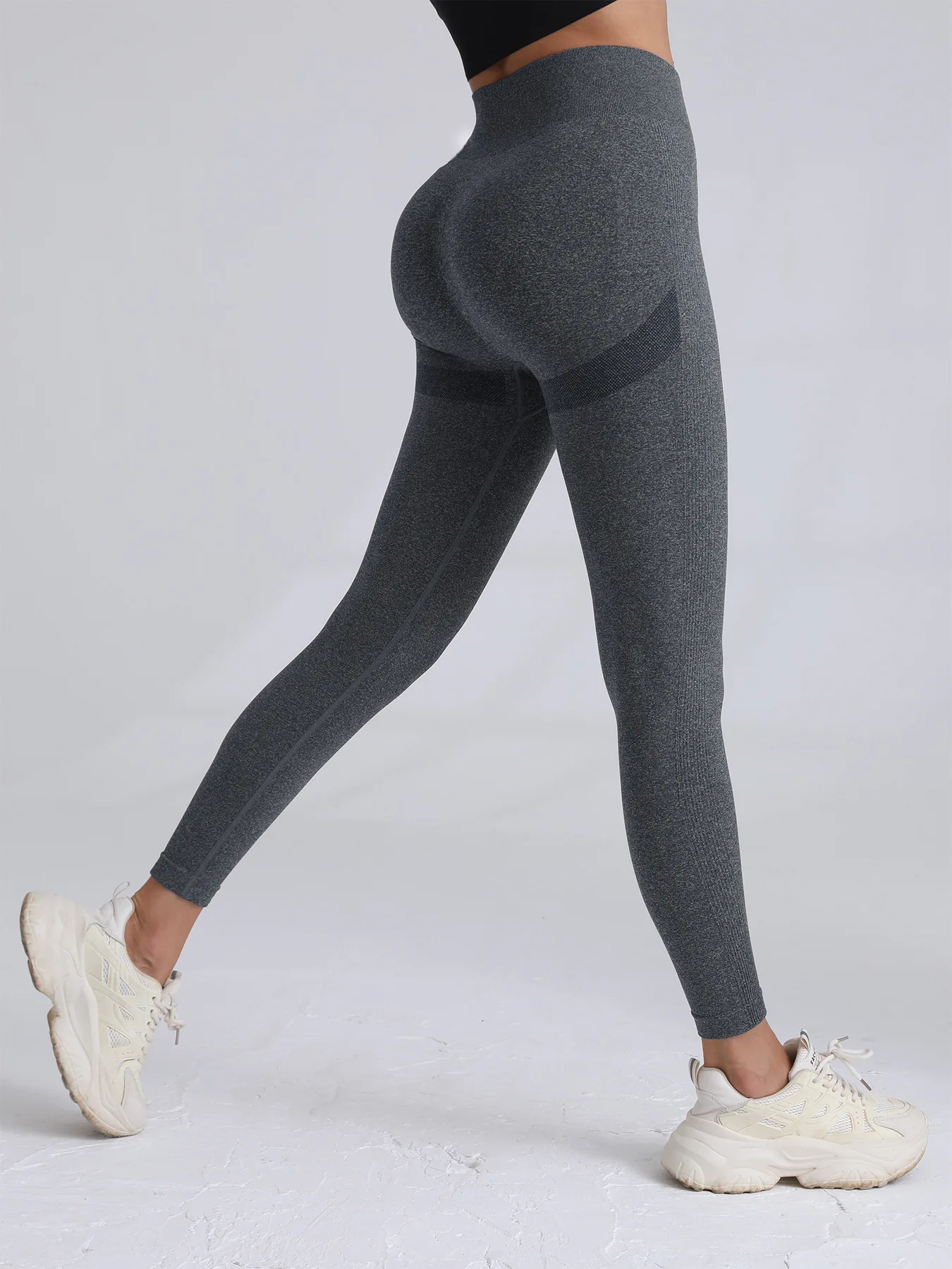 High Waist Yoga Pants Women Seamless Slim Leggings High Elastic Gym Workout Running Tights Solid Color Hip Liftting Leggings