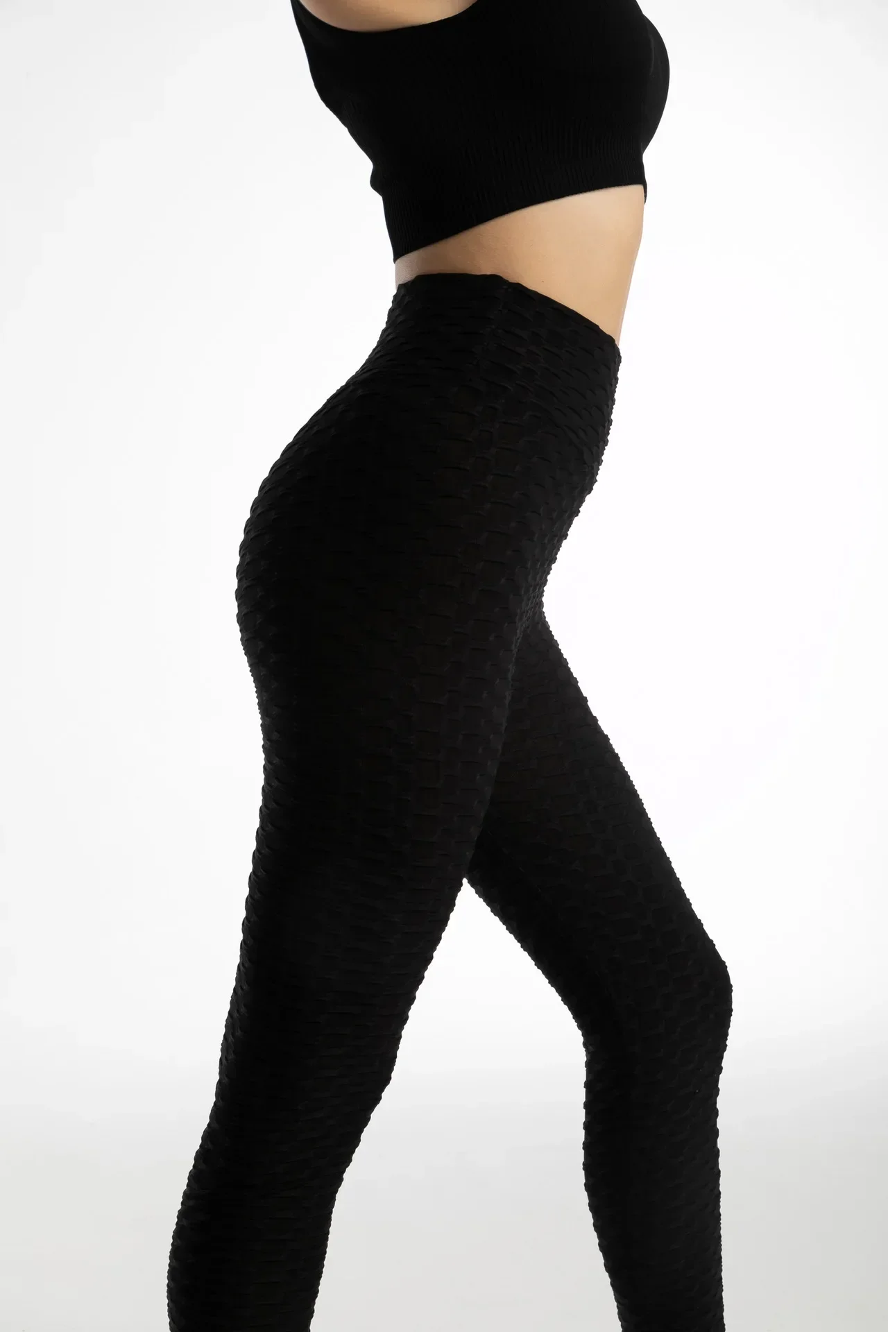 Female Seamless Elastic Bubble Pants Sexy Slim Tights Outdoor Jogging Walking High Waist Hip Liftting Fashion Yoga Leggings