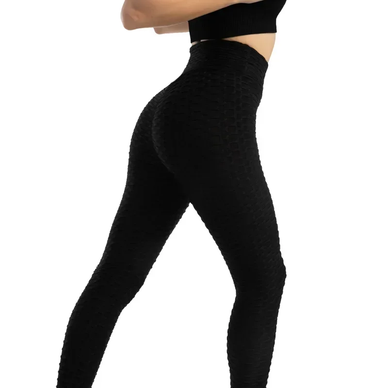 Female Seamless Elastic Bubble Pants Sexy Slim Tights Outdoor Jogging Walking High Waist Hip Liftting Fashion Yoga Leggings