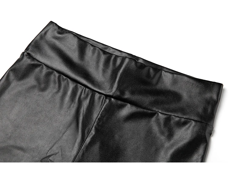 Vaslanda PU Leather Pencil Pants Women Sexy Tight Booty Up Skinny Leggings Faux Trouser High Waisted Tummy Control Slim Jeggings