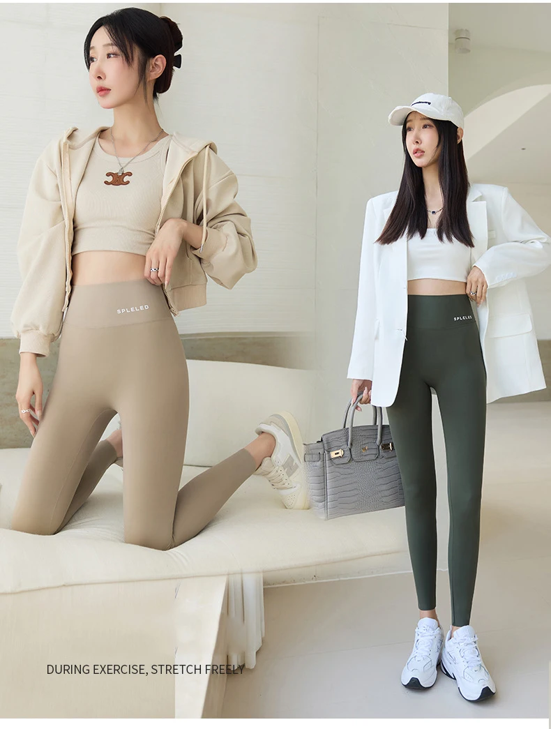 BIVIGAOS Summer Letters Ultra-Thin Shark Leggings Women High Waist Tight Fitness Leggings Seamless Sexy Sun Protection Leggings