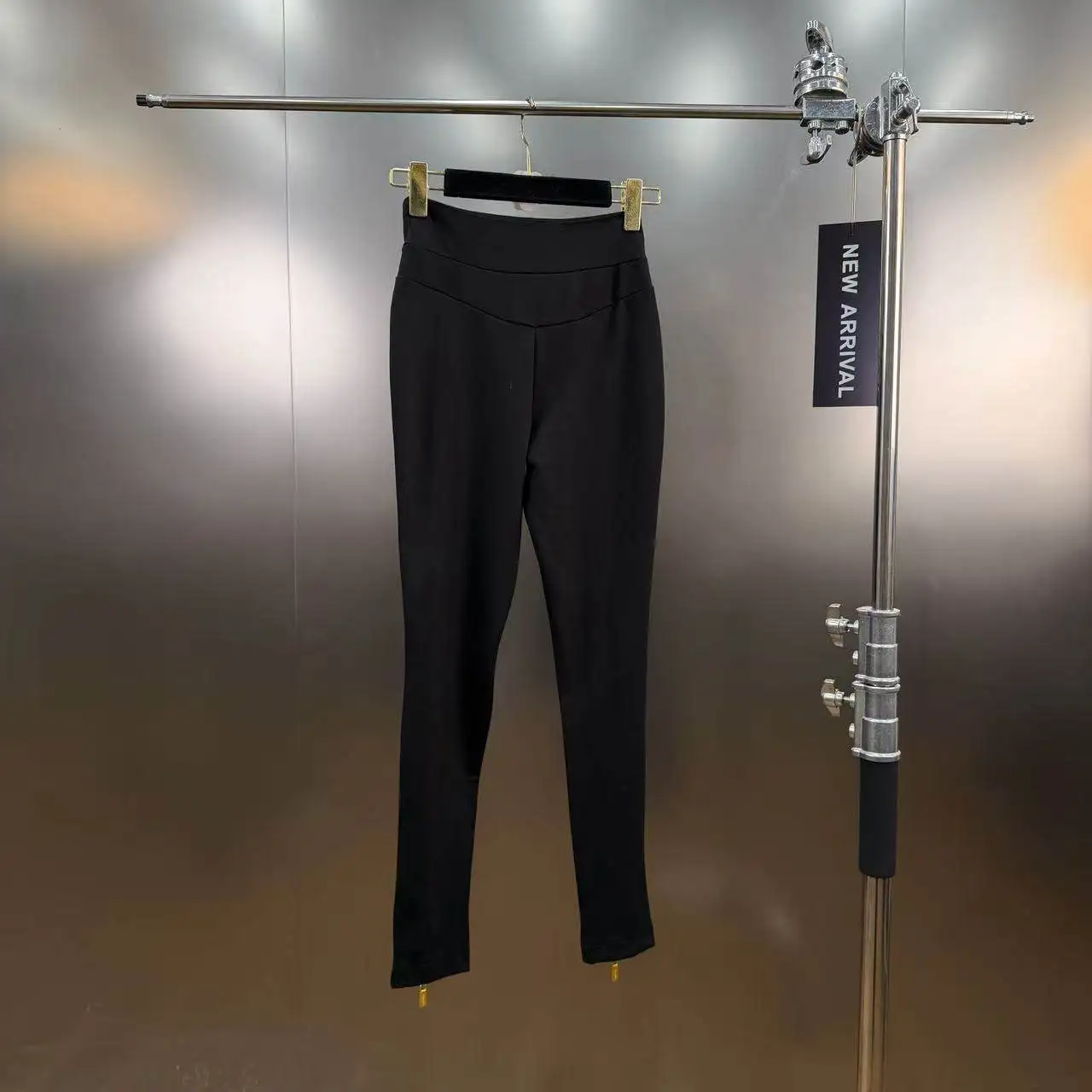 High Street Spring New High-Waisted Slimming Leggings Women's Multi-Zip Design Unique Underwear for Hip Lift and Thigh Sculpting