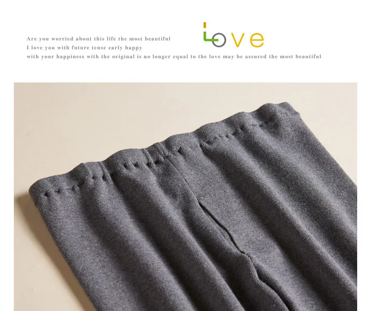 Thickened Silk Cashmere Blended Leggings Autumn Women's Warm Pencil Boots Wool Pants