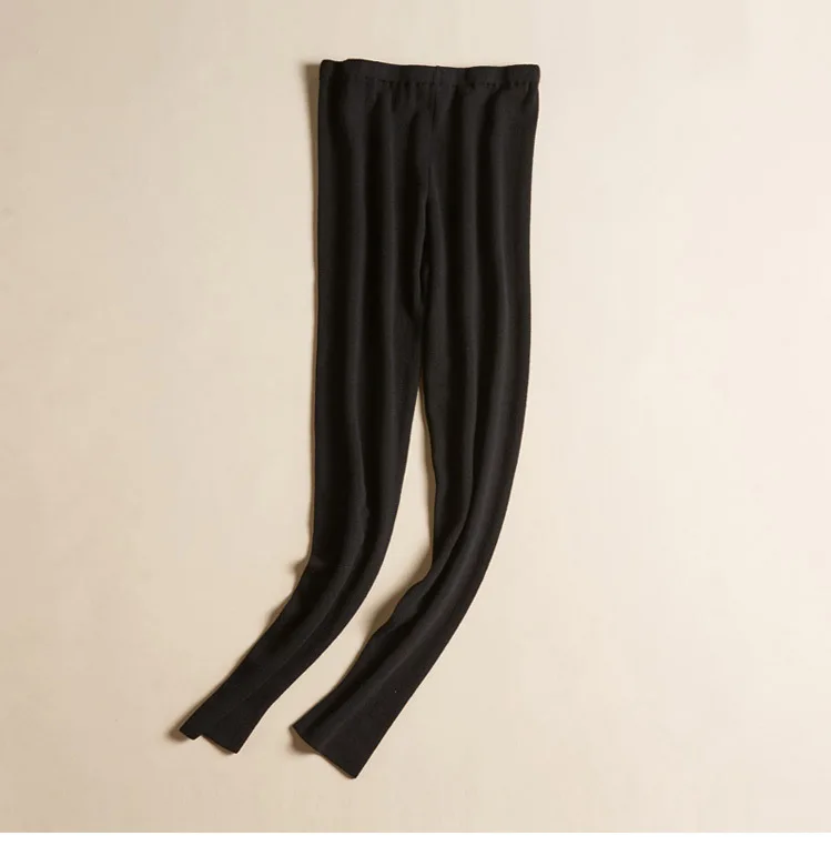 Thickened Silk Cashmere Blended Leggings Autumn Women's Warm Pencil Boots Wool Pants