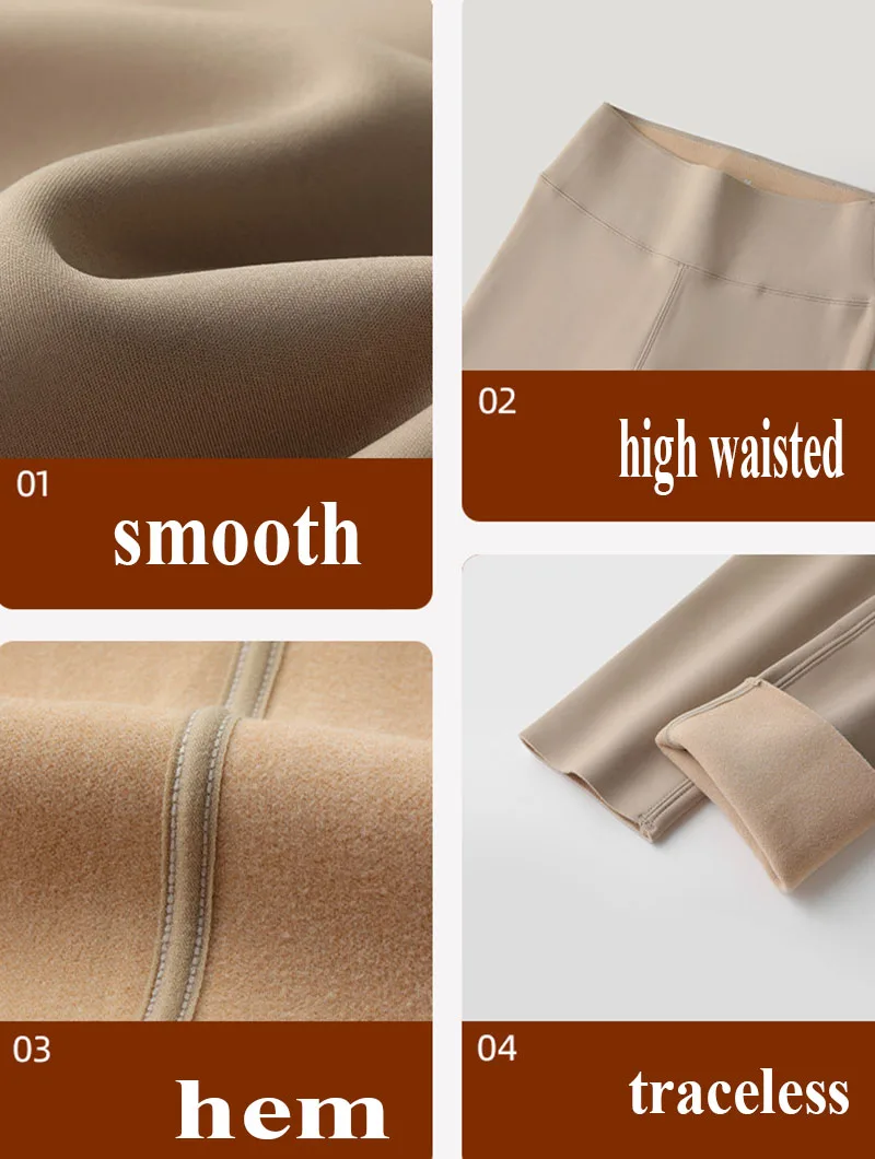 2025 New Women's Sharkskin Pants Winter Elastic Slim Thin Leg Yoga Leggings Female High Waist Thicken Plus Velvet Warm Leggings