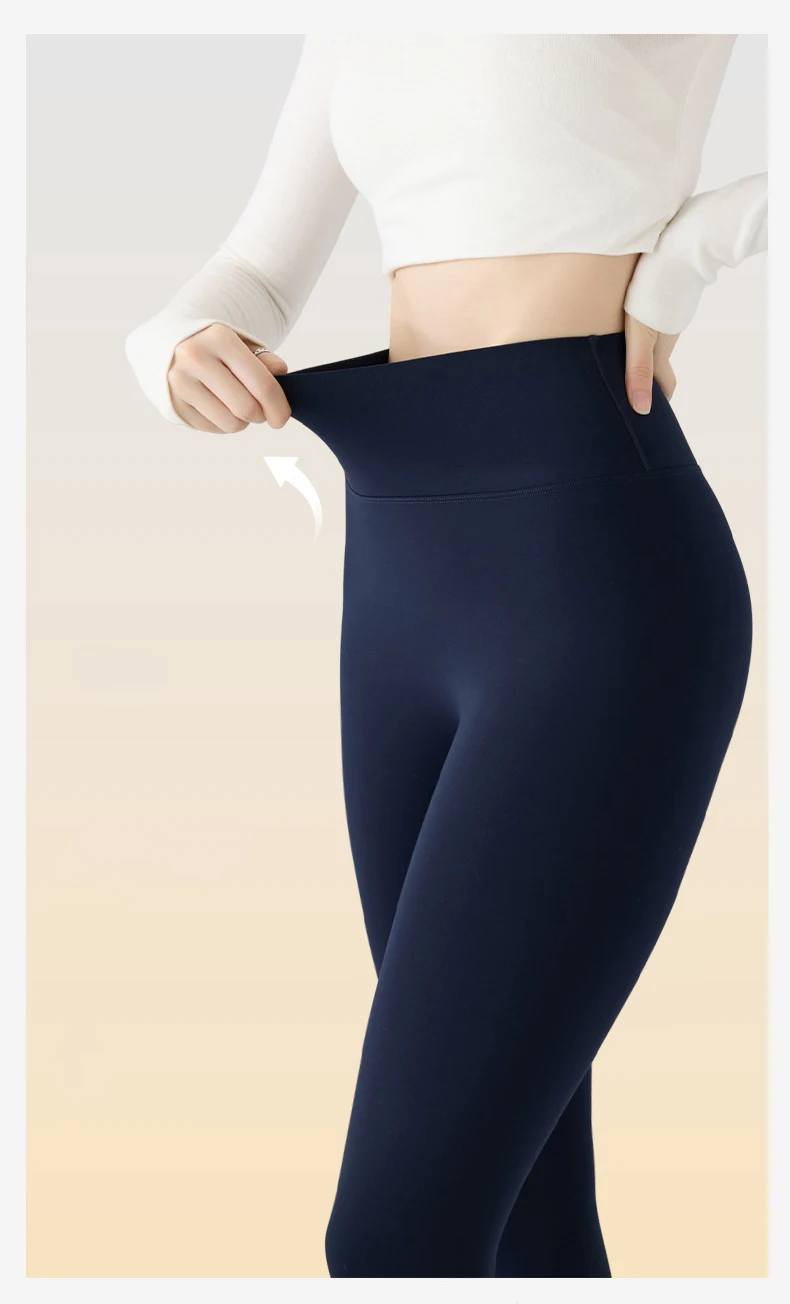 BIVIGAOS Autumn New Thin Brushed Fleece Shaping Sharkskin Leggings Women Seamless Tight Sexy Sports Yoga Fitness Leggings Spring