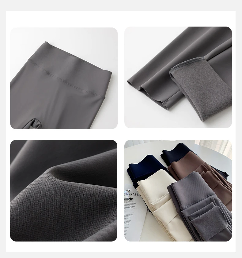BIVIGAOS Autumn New Thin Brushed Fleece Shaping Sharkskin Leggings Women Seamless Tight Sexy Sports Yoga Fitness Leggings Spring