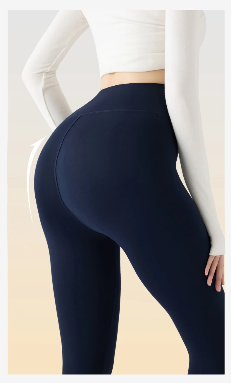 BIVIGAOS Autumn New Thin Brushed Fleece Shaping Sharkskin Leggings Women Seamless Tight Sexy Sports Yoga Fitness Leggings Spring