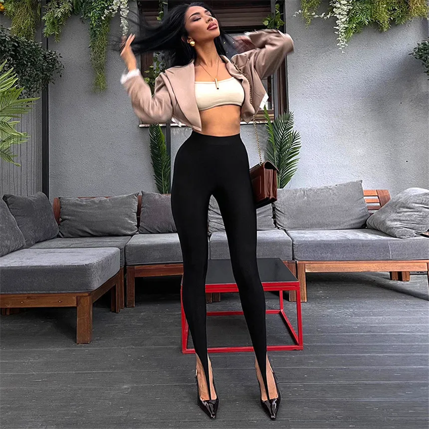Fashion Women's Shiny Compression Leggings Mid Waist Skinny Tight Yoga Workout Stirrup Pants Sport Bottoms Glossy Lingerie 2026