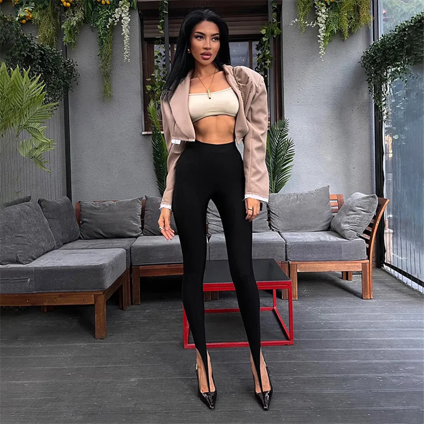 Fashion Women's Shiny Compression Leggings Mid Waist Skinny Tight Yoga Workout Stirrup Pants Sport Bottoms Glossy Lingerie 2026