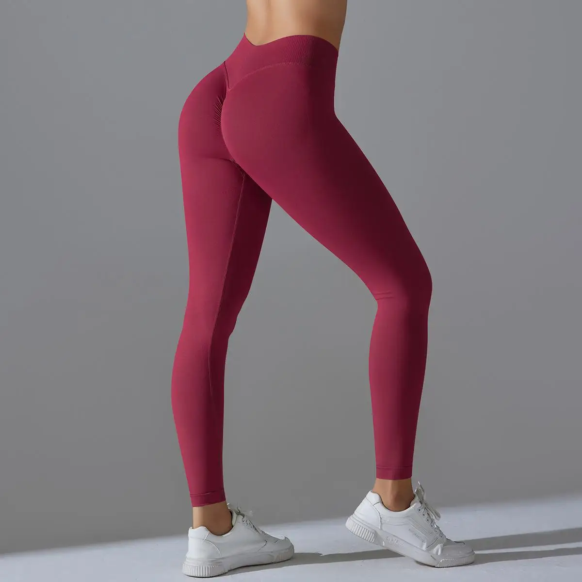 SEEKSUC Impact Leggings for Women Seamless Yoga Legging Flex Scrunch Bum Gym Legging Low Waistband Fitness Sports Tights