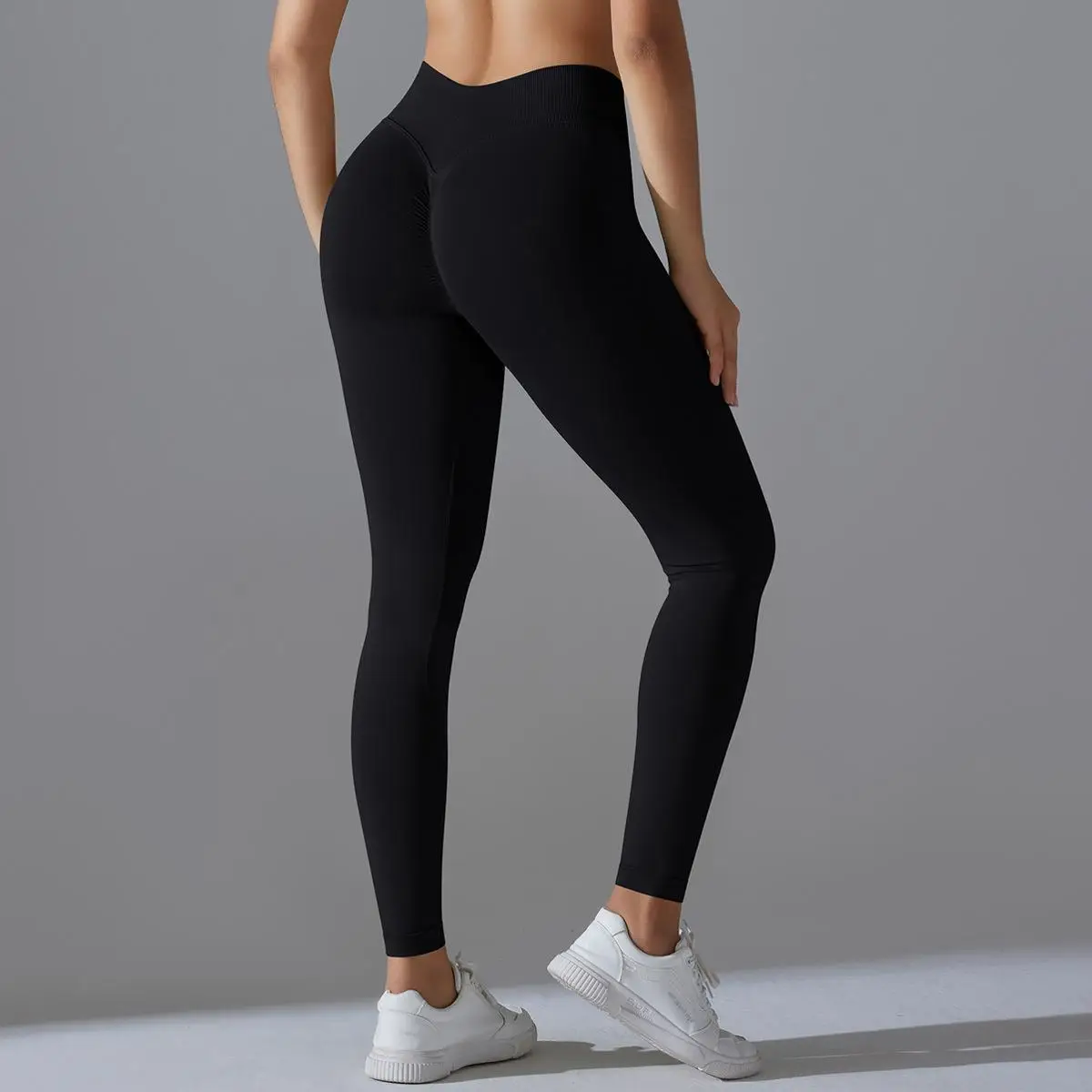 SEEKSUC Impact Leggings for Women Seamless Yoga Legging Flex Scrunch Bum Gym Legging Low Waistband Fitness Sports Tights