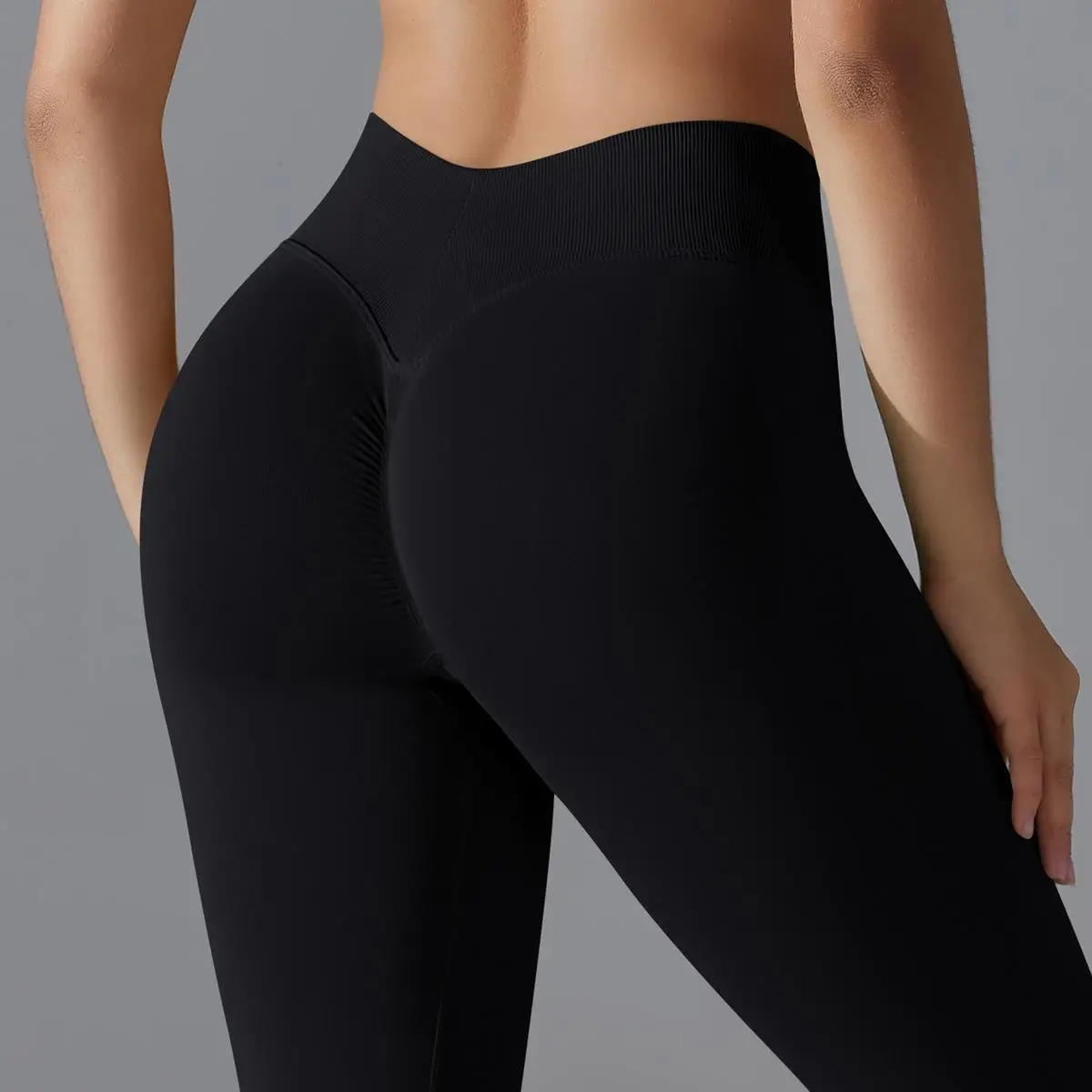 SEEKSUC Impact Leggings for Women Seamless Yoga Legging Flex Scrunch Bum Gym Legging Low Waistband Fitness Sports Tights