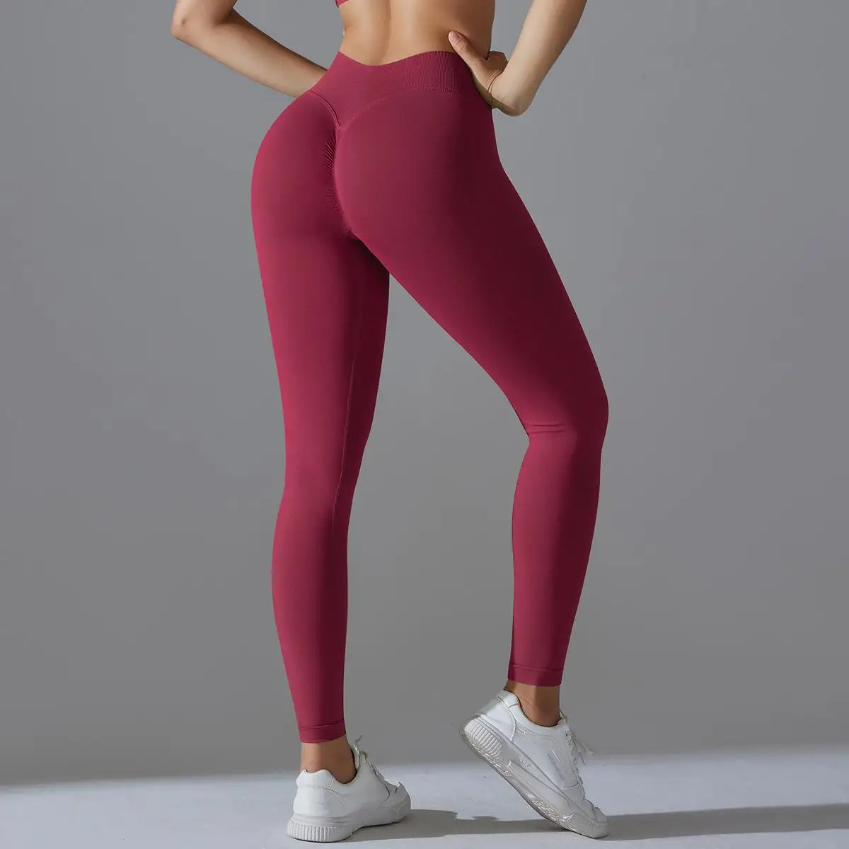 SEEKSUC Impact Leggings for Women Seamless Yoga Legging Flex Scrunch Bum Gym Legging Low Waistband Fitness Sports Tights