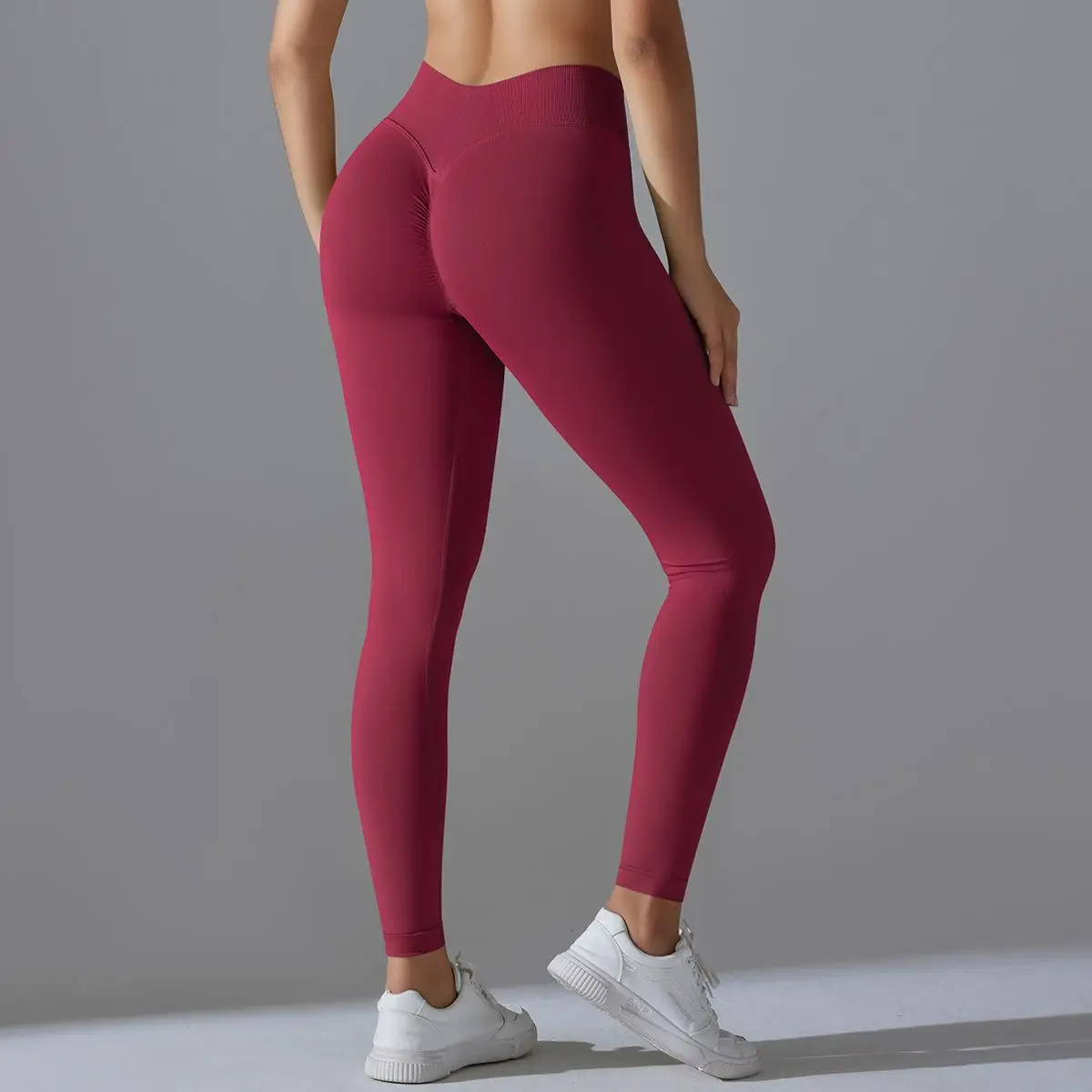 SEEKSUC Impact Leggings for Women Seamless Yoga Legging Flex Scrunch Bum Gym Legging Low Waistband Fitness Sports Tights