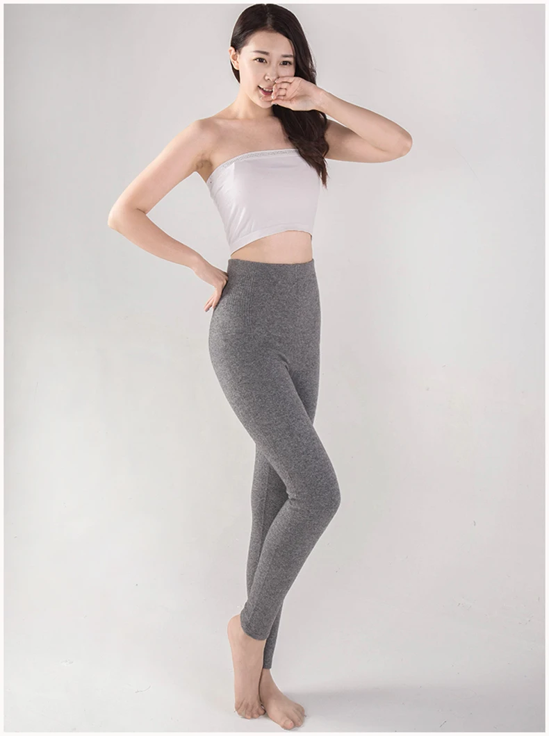 2024 Winter New style Women Cashmere Wool Pants Knitted Soft warmth High elasticity High-quality Slim fit style Classic leggings