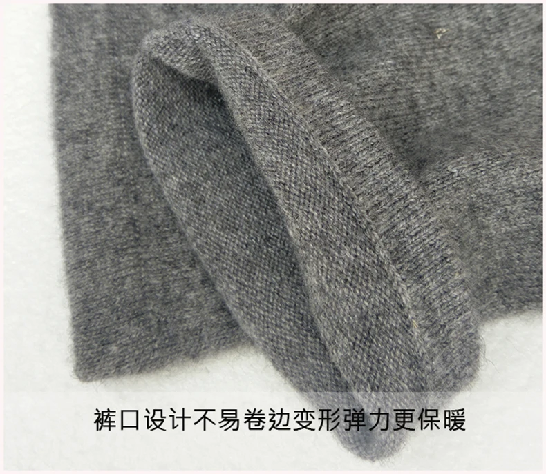 2024 Winter New style Women Cashmere Wool Pants Knitted Soft warmth High elasticity High-quality Slim fit style Classic leggings