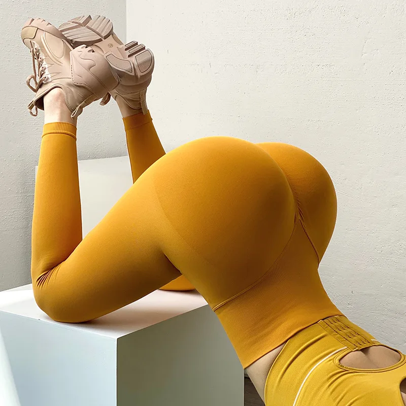 New Sexy Women Seamless Leggings High Waist Fitness Pants Female Sports Workout Push Up Leggings Fashion Bodybuilding Trousers