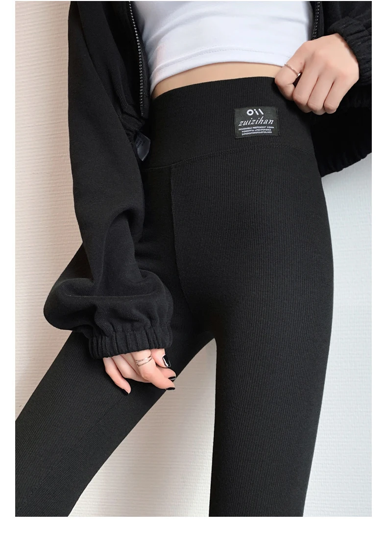 Sports Leggings for Women's Pants Push Up Tights High Waist Workout Leggings Vintage Harajuku Ribbed Knit Pants Fitness Gym Wear