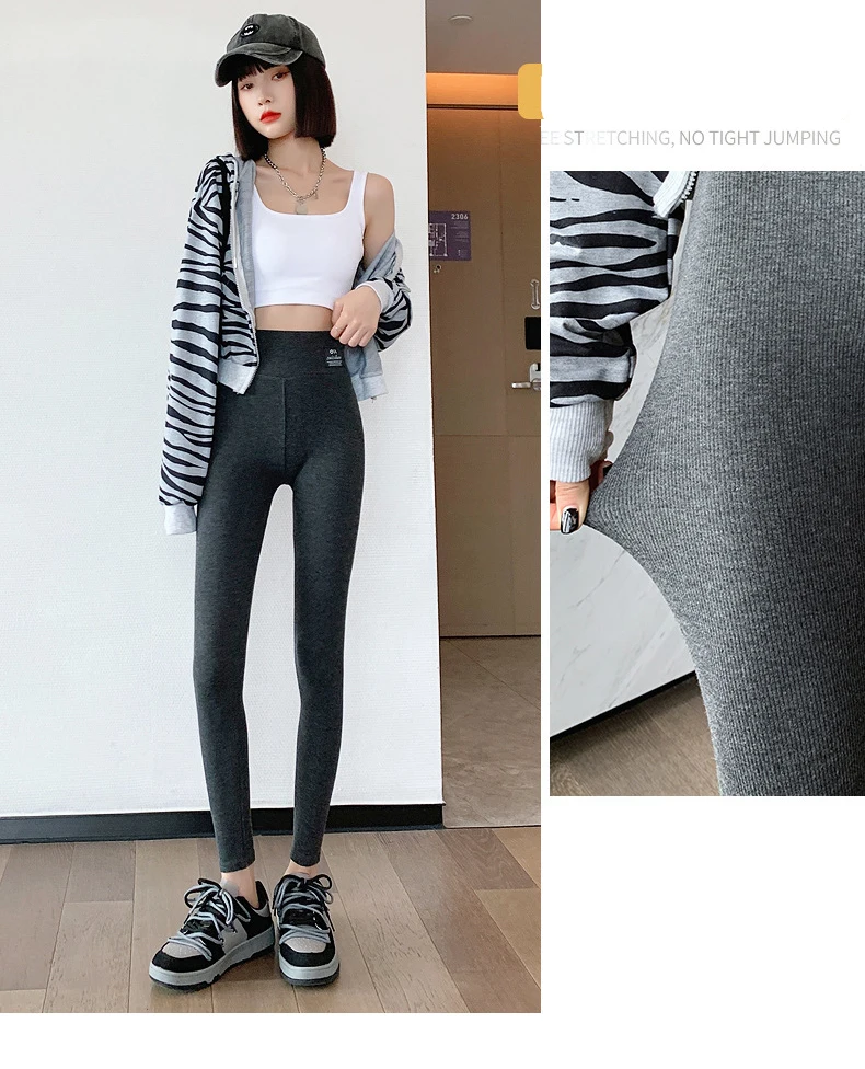 Sports Leggings for Women's Pants Push Up Tights High Waist Workout Leggings Vintage Harajuku Ribbed Knit Pants Fitness Gym Wear
