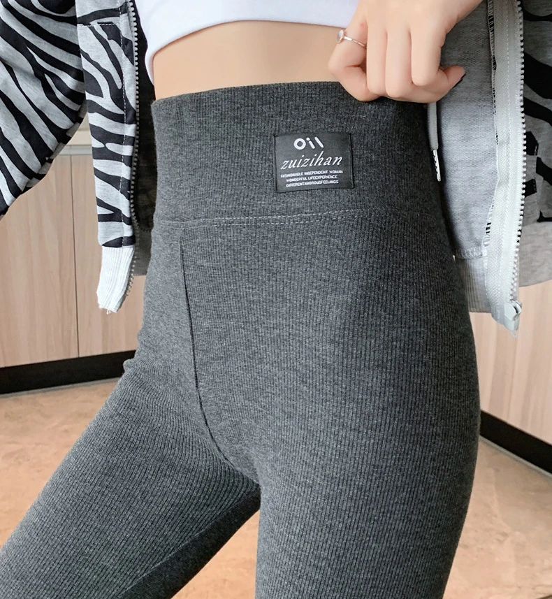 Sports Leggings for Women's Pants Push Up Tights High Waist Workout Leggings Vintage Harajuku Ribbed Knit Pants Fitness Gym Wear