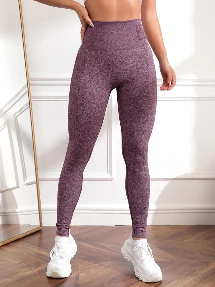 Newest Letter Honey Peach Hip Yoga Pants High Waist Lift Hip Tight Fitness Leggings Seamless Training Sports Leggings for Women