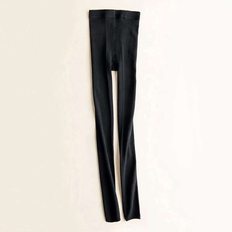 SuyaDream Women Leggings 50%Silk 30%Cotton 20%Spandex Solid slim leggings Full length bottoming pants 2022 New Black Gray