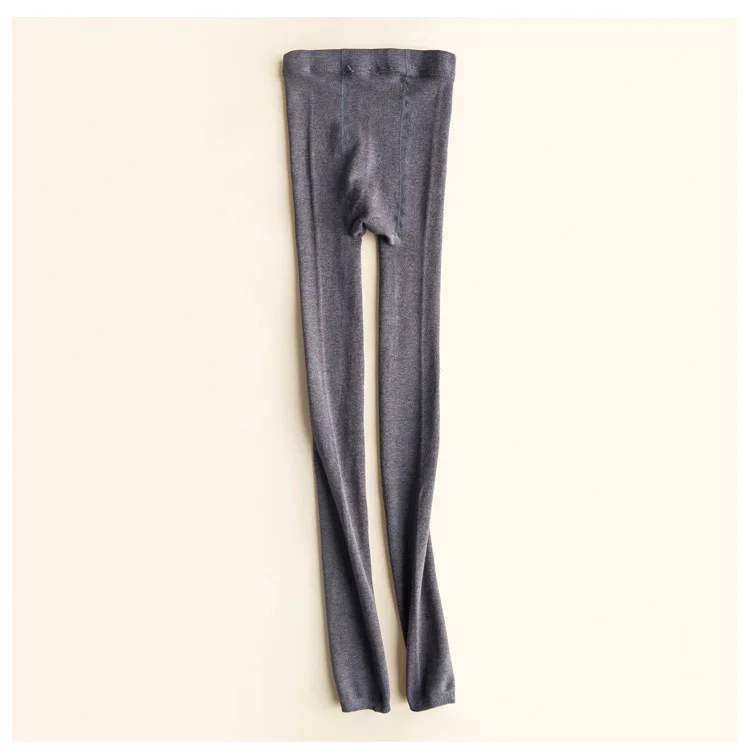 SuyaDream Women Leggings 50%Silk 30%Cotton 20%Spandex Solid slim leggings Full length bottoming pants 2022 New Black Gray