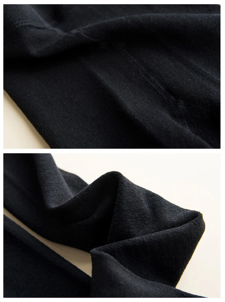 SuyaDream Women Leggings 50%Silk 30%Cotton 20%Spandex Solid slim leggings Full length bottoming pants 2022 New Black Gray