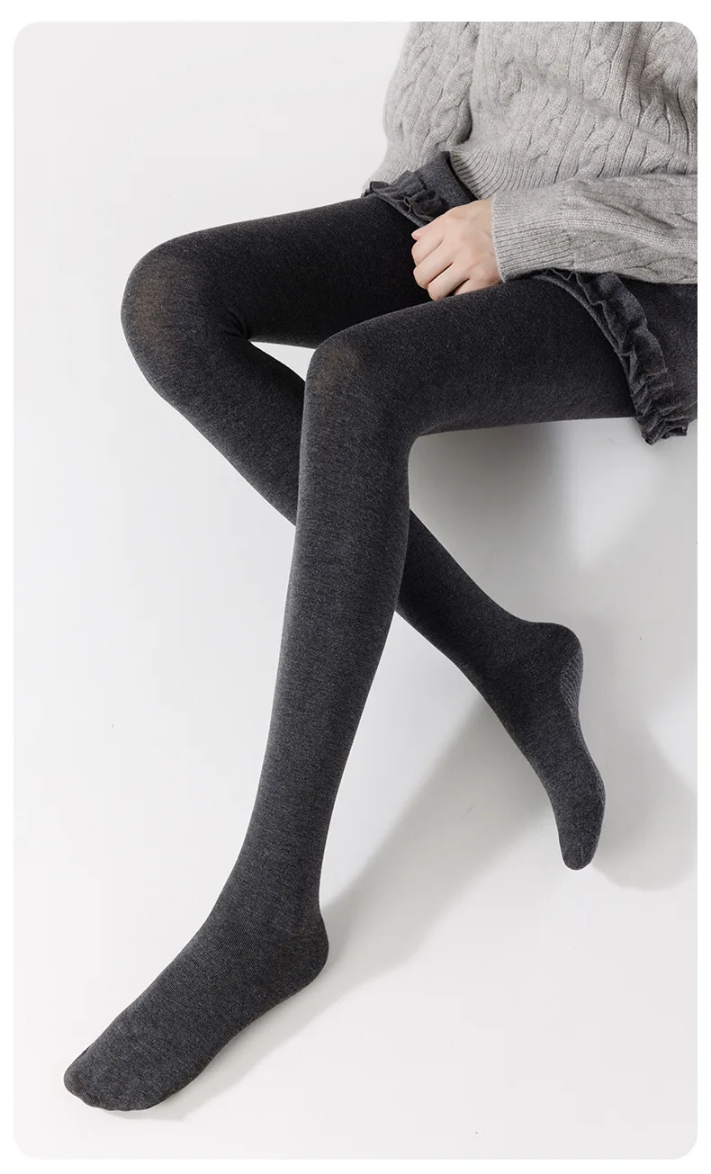 Women's Thermal Leggings Autumn Winter Fleece Lined Thick Warm Vertical Striped Slim Fit Black Tights Daily Wear Outerwear
