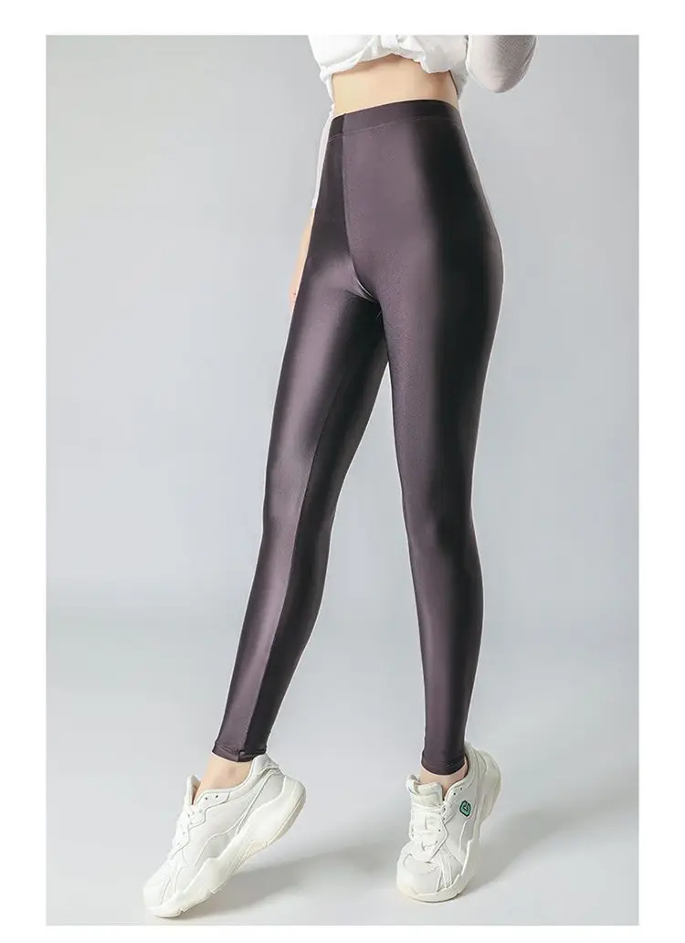 Sexy Summer Legging Sports Tights Women High Waist Yoga Shiny Bottoms Skinny Fitness Sweatpants Women Clothing New