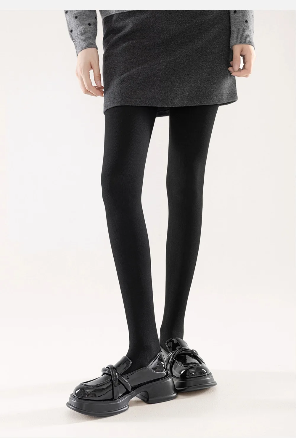 Vertical Striped Tights for Women Slimming High Waist Thermal Pantyhose Thick Opaque Leggings Winter Warm Fleece Lined Tights