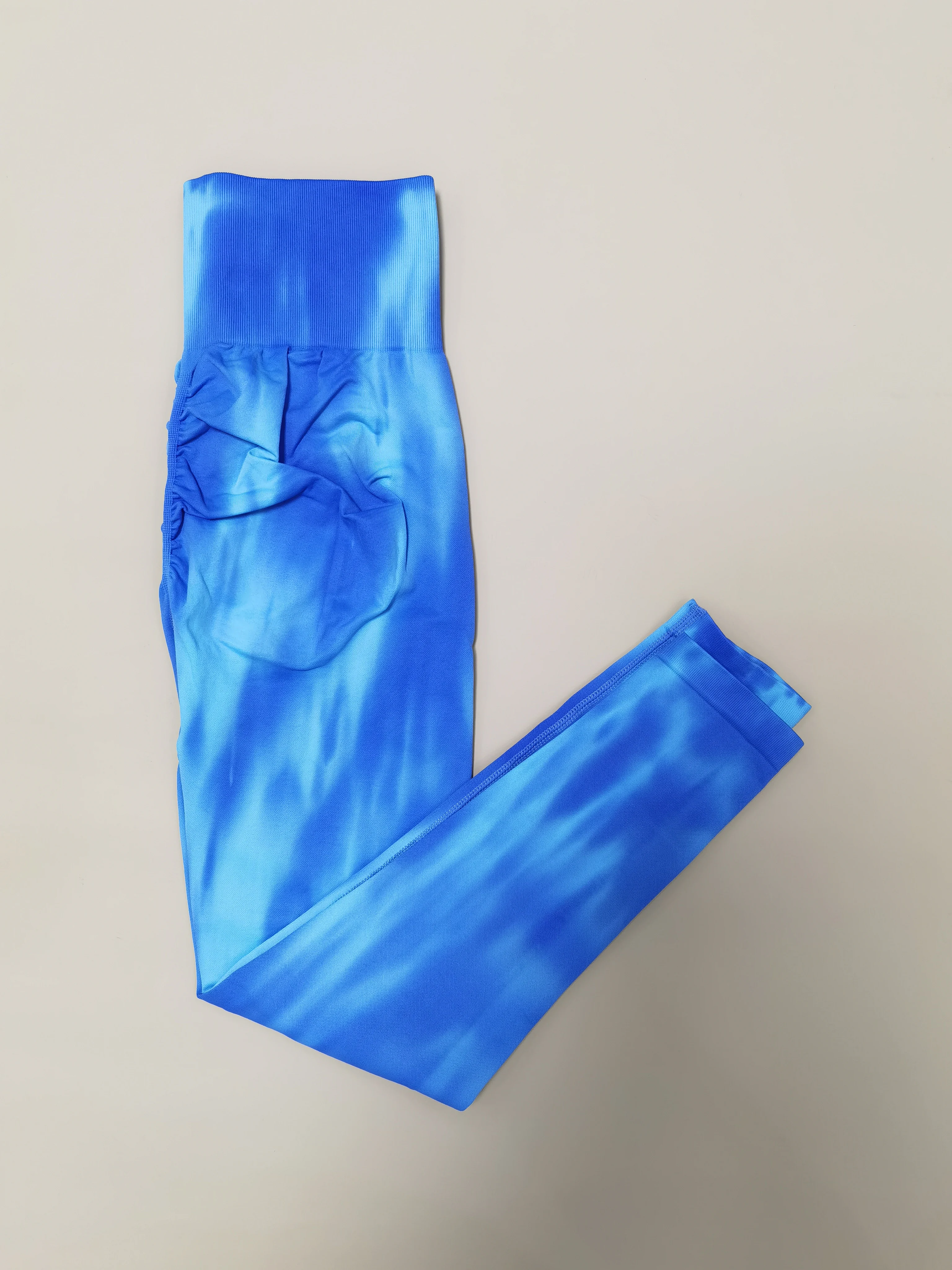 New Women Tie dye High Waist Legging Push Up Scrunch Gym Sports Yoga Pants Elastic Soft Tights Workout Booty Leggins Nylon