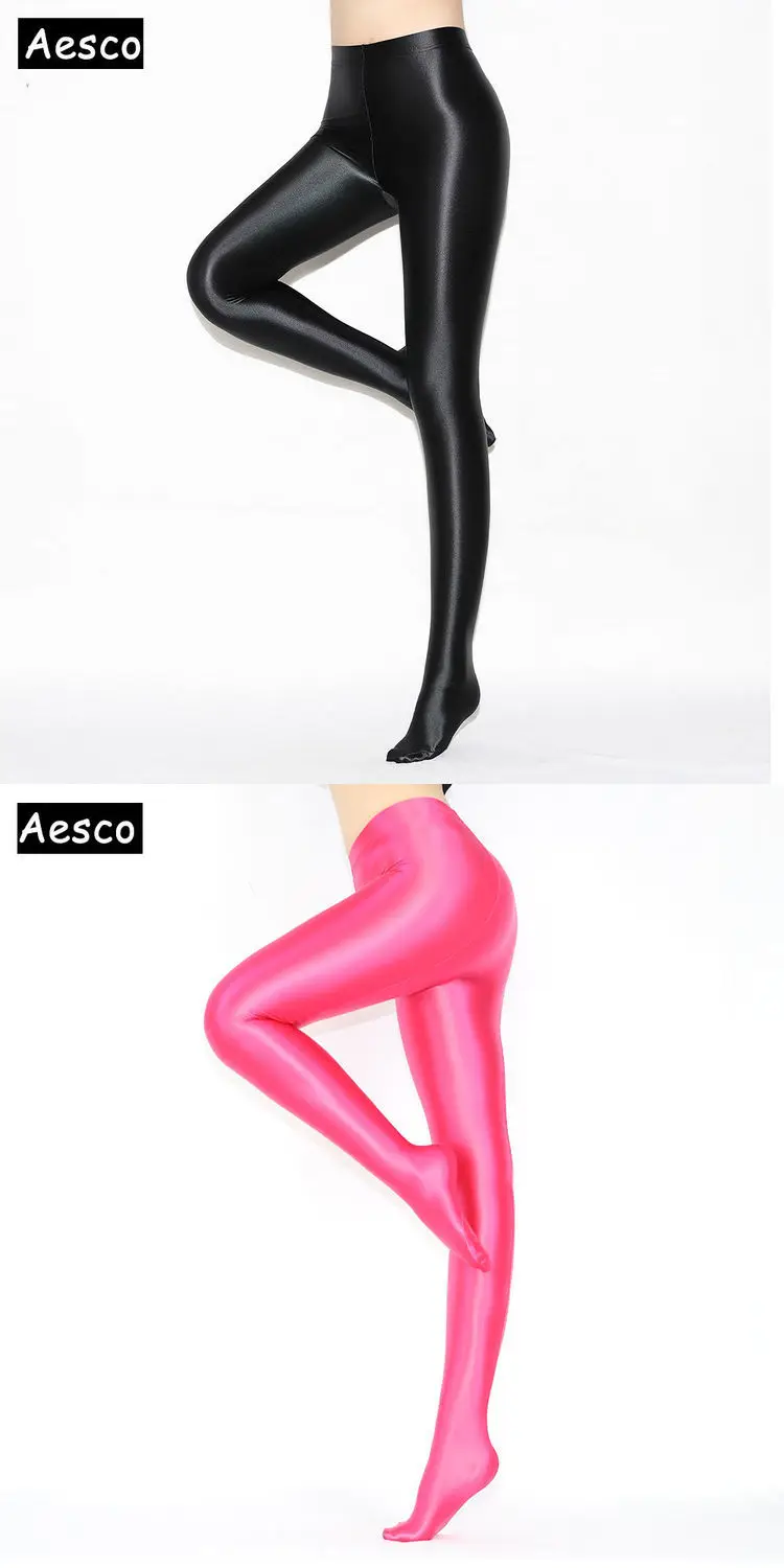 High Waist Glossy Satin Leggings Women Sports Tights Silk Smooth Glitter Stockings Fitness Gym Yoga Female Legging Pants 2023