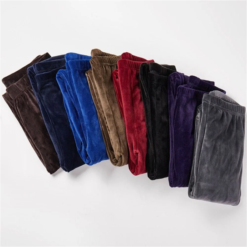 High Waist Thermal Leggings Korean Warm Pants Knit Autumn Winter Fashion Plus Thick Velvet Warm Double Sided Cashmere Leggings