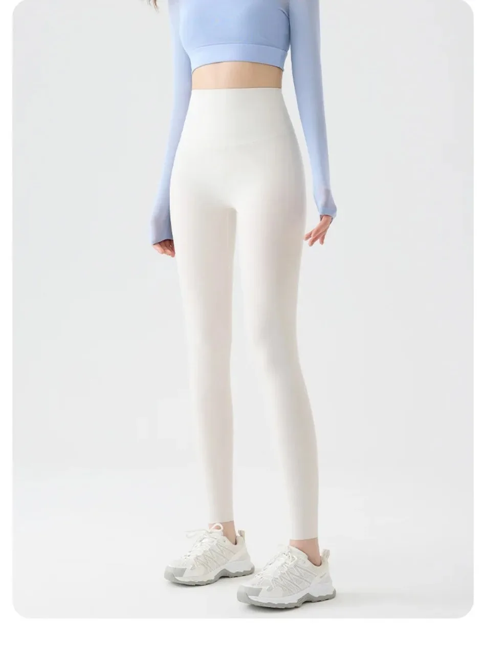 Sports Tights Woman Summer Thin Sunscreen Shark Leggings High Waist Seamless Micro Pressure Breathable Sexy Sport Yoga Pants