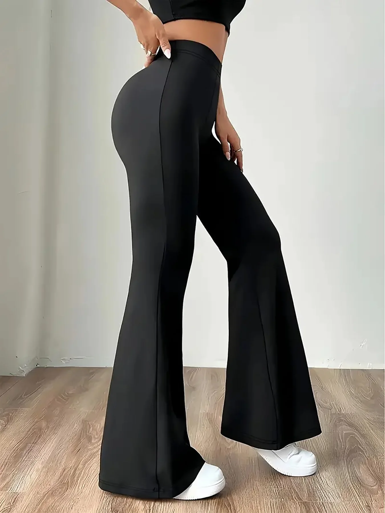 Women's High Waist Legging Tummy Control Bootcut Workout High Waist Bell Bottom Pants 4-Way-Stretch Athleisure  Pants