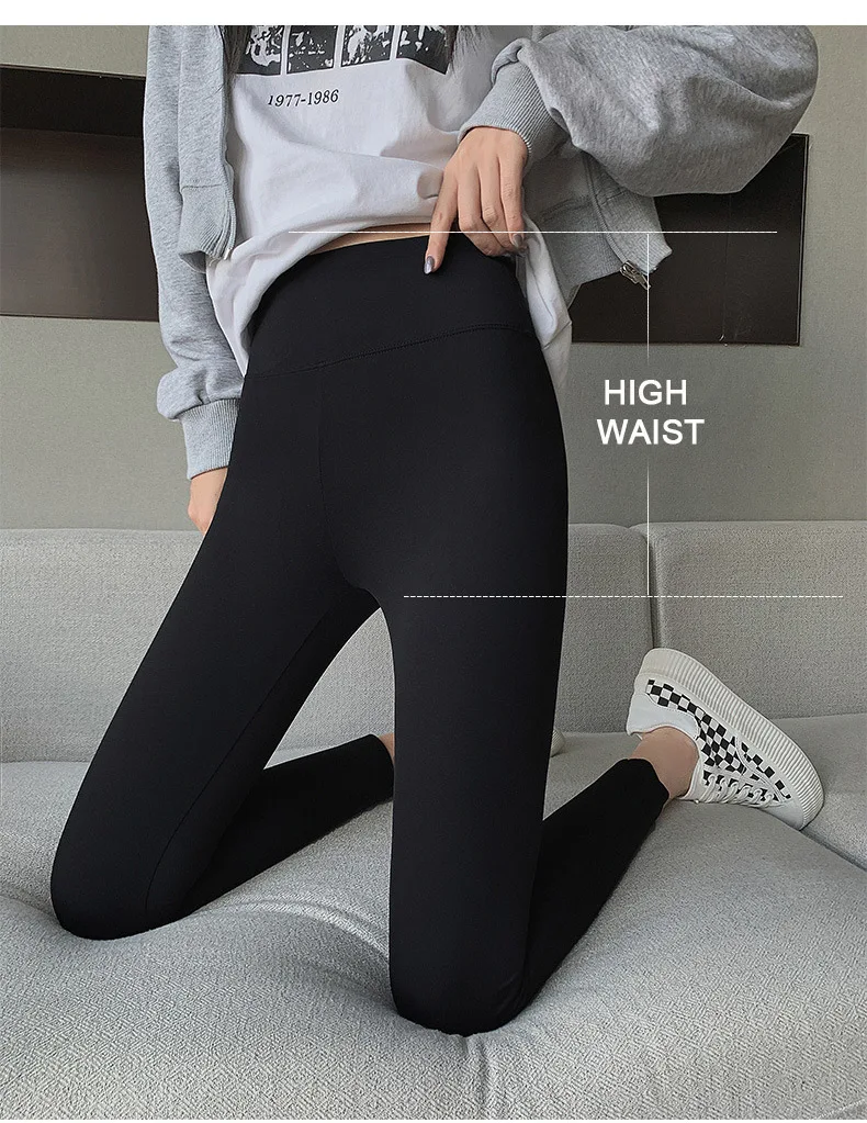 BIVIGAOS Letter Print High Waist Shark Pants Leggings Women's Autumn New Leisure Slim Fitness Sport Leggings Sportswear