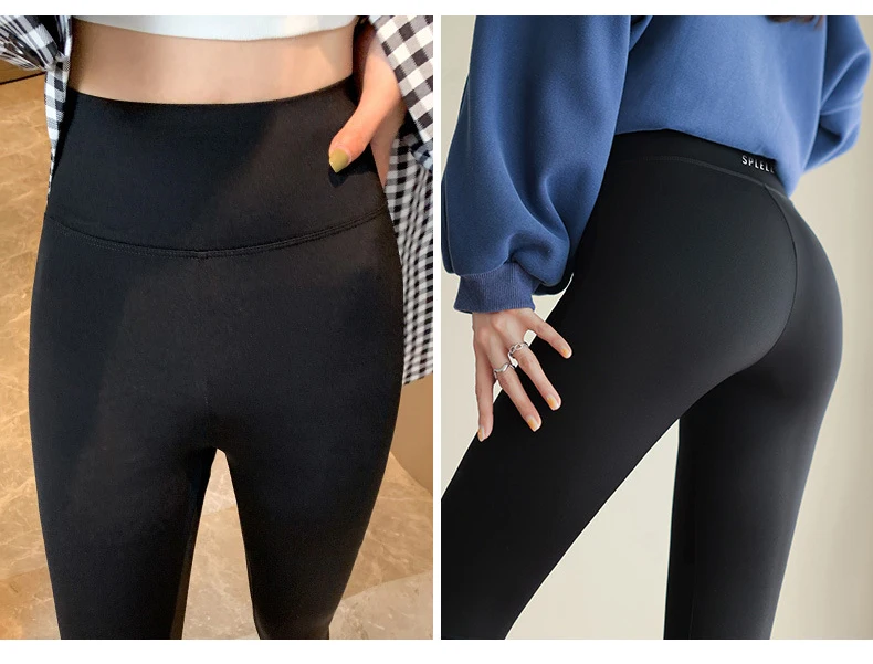 BIVIGAOS Letter Print High Waist Shark Pants Leggings Women's Autumn New Leisure Slim Fitness Sport Leggings Sportswear