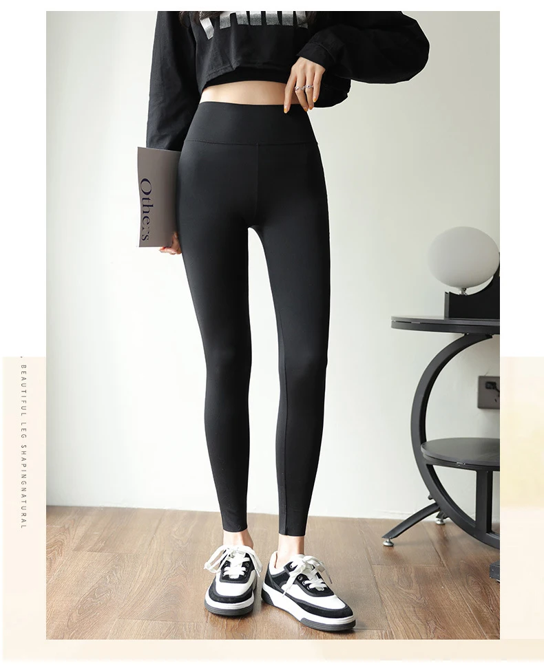 BIVIGAOS Letter Print High Waist Shark Pants Leggings Women's Autumn New Leisure Slim Fitness Sport Leggings Sportswear