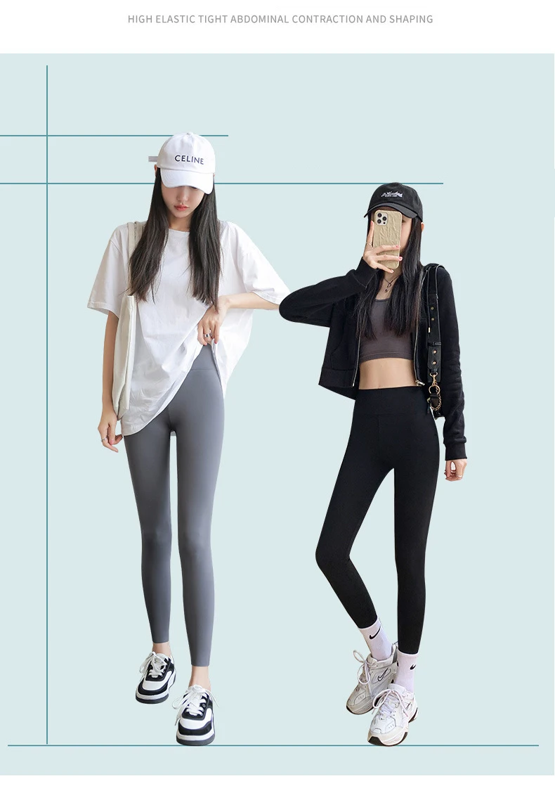 BIVIGAOS Letter Print High Waist Shark Pants Leggings Women's Autumn New Leisure Slim Fitness Sport Leggings Sportswear