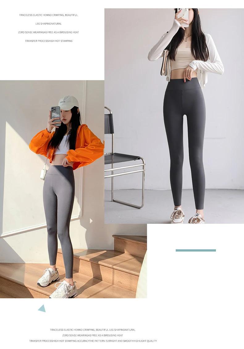 BIVIGAOS Letter Print High Waist Shark Pants Leggings Women's Autumn New Leisure Slim Fitness Sport Leggings Sportswear