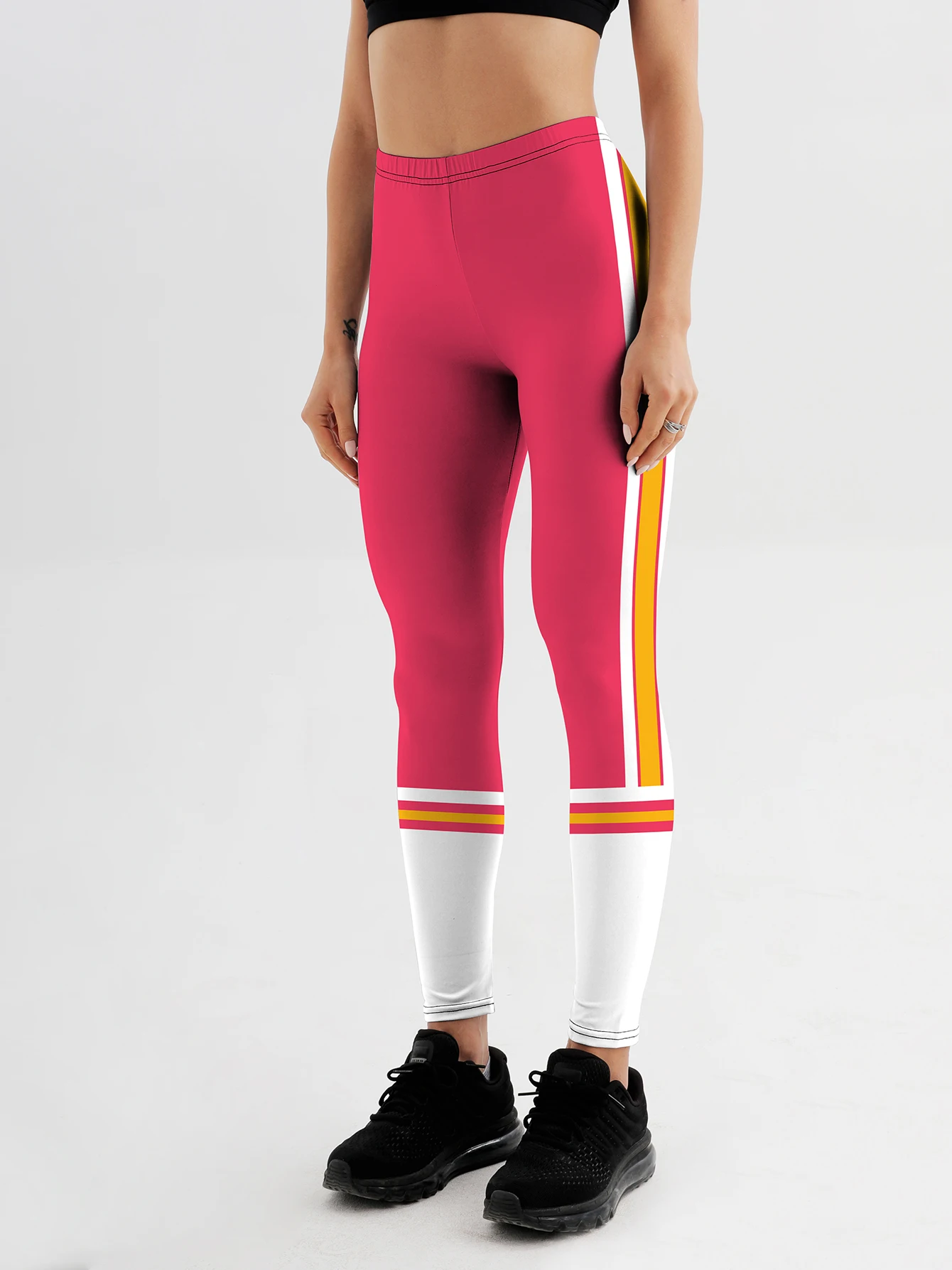 Fashion Women colorful Printed Leggings For Fitness High Waist stripe Legging Push Up Workout Women solid Printed Leggings