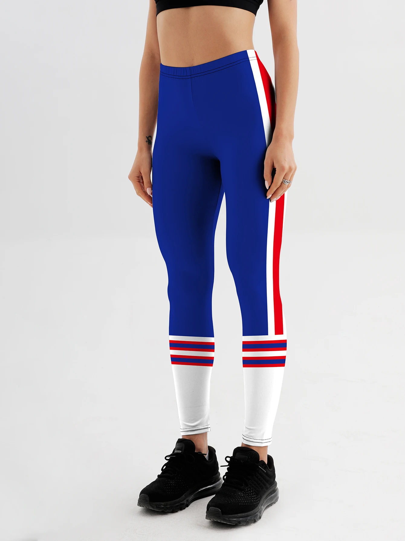 Fashion Women colorful Printed Leggings For Fitness High Waist stripe Legging Push Up Workout Women solid Printed Leggings