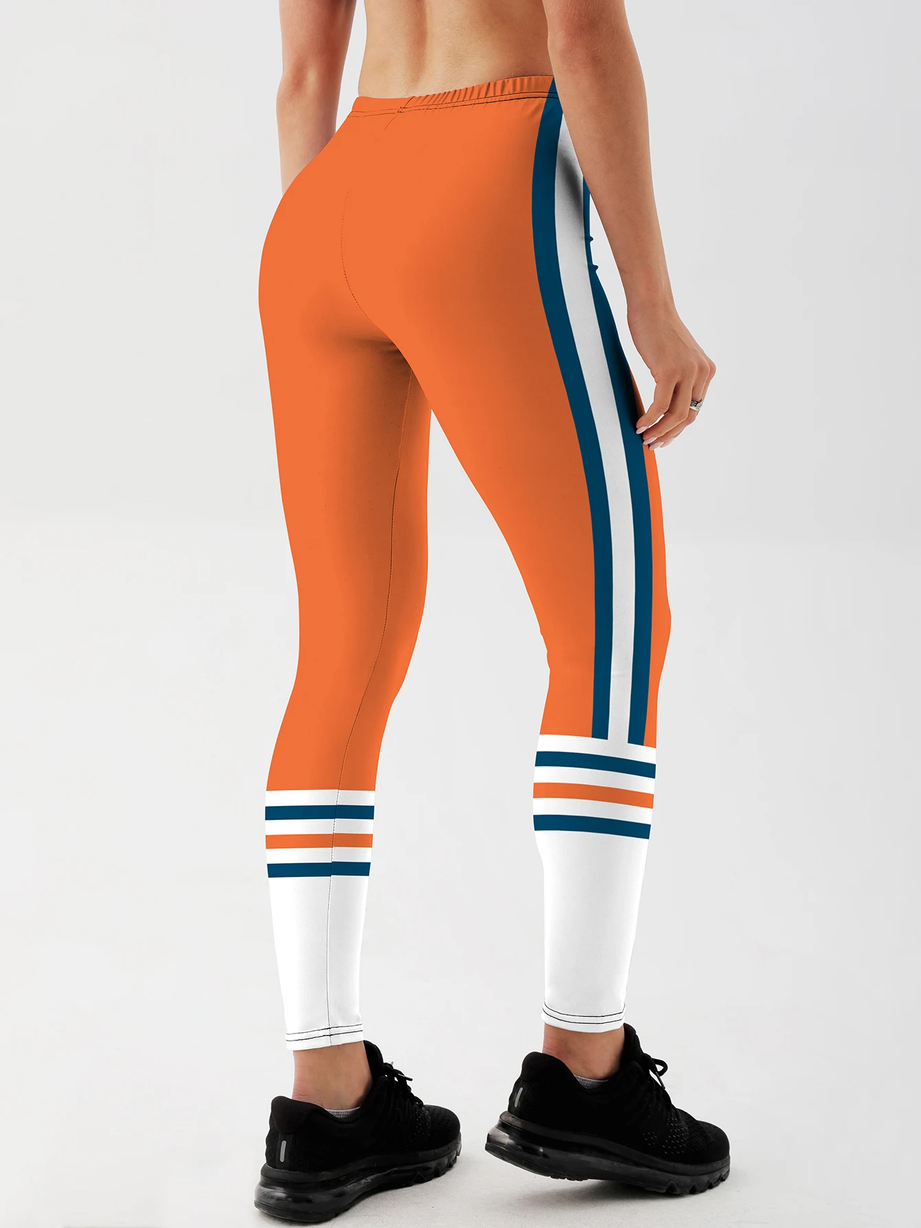 Fashion Women colorful Printed Leggings For Fitness High Waist stripe Legging Push Up Workout Women solid Printed Leggings