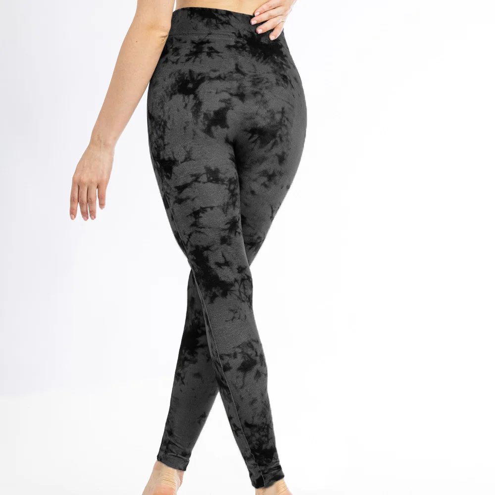 Tie Dye Sports Leggings Women High Waist Skinny Pants Gym Workout Cycling High Elastic Yoga Fitness Leggings for Women