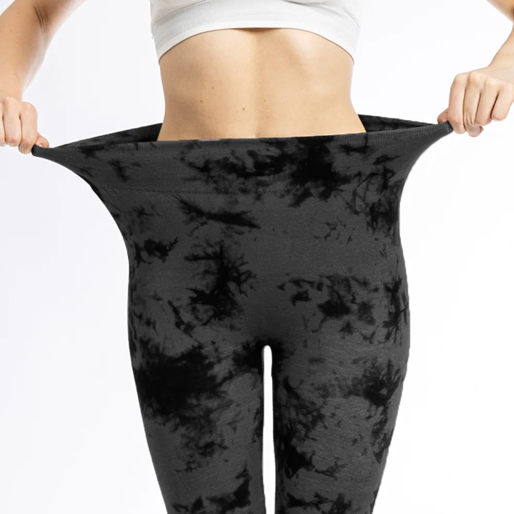 Tie Dye Sports Leggings Women High Waist Skinny Pants Gym Workout Cycling High Elastic Yoga Fitness Leggings for Women