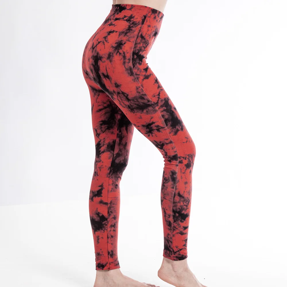 Tie Dye Sports Leggings Women High Waist Skinny Pants Gym Workout Cycling High Elastic Yoga Fitness Leggings for Women